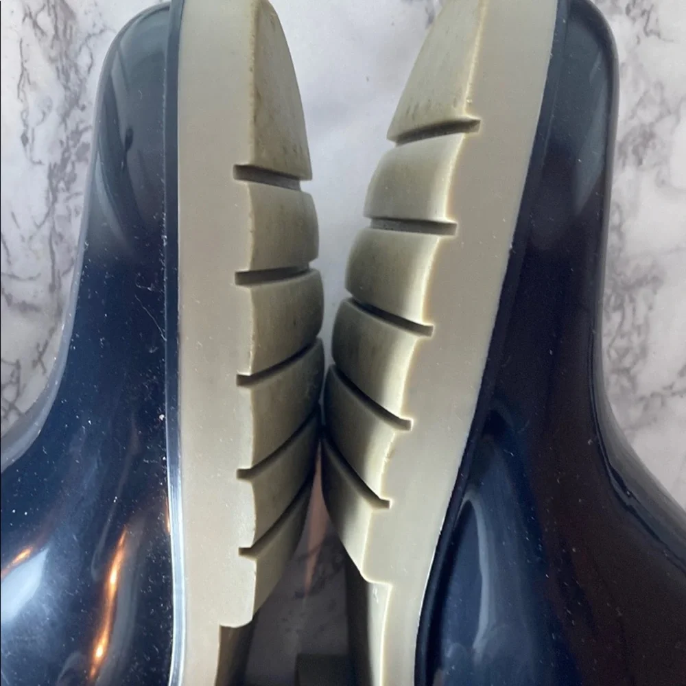 Tommy Hilfiger Blue and White Rain  Chelsea Boots Size 9 Nautical
